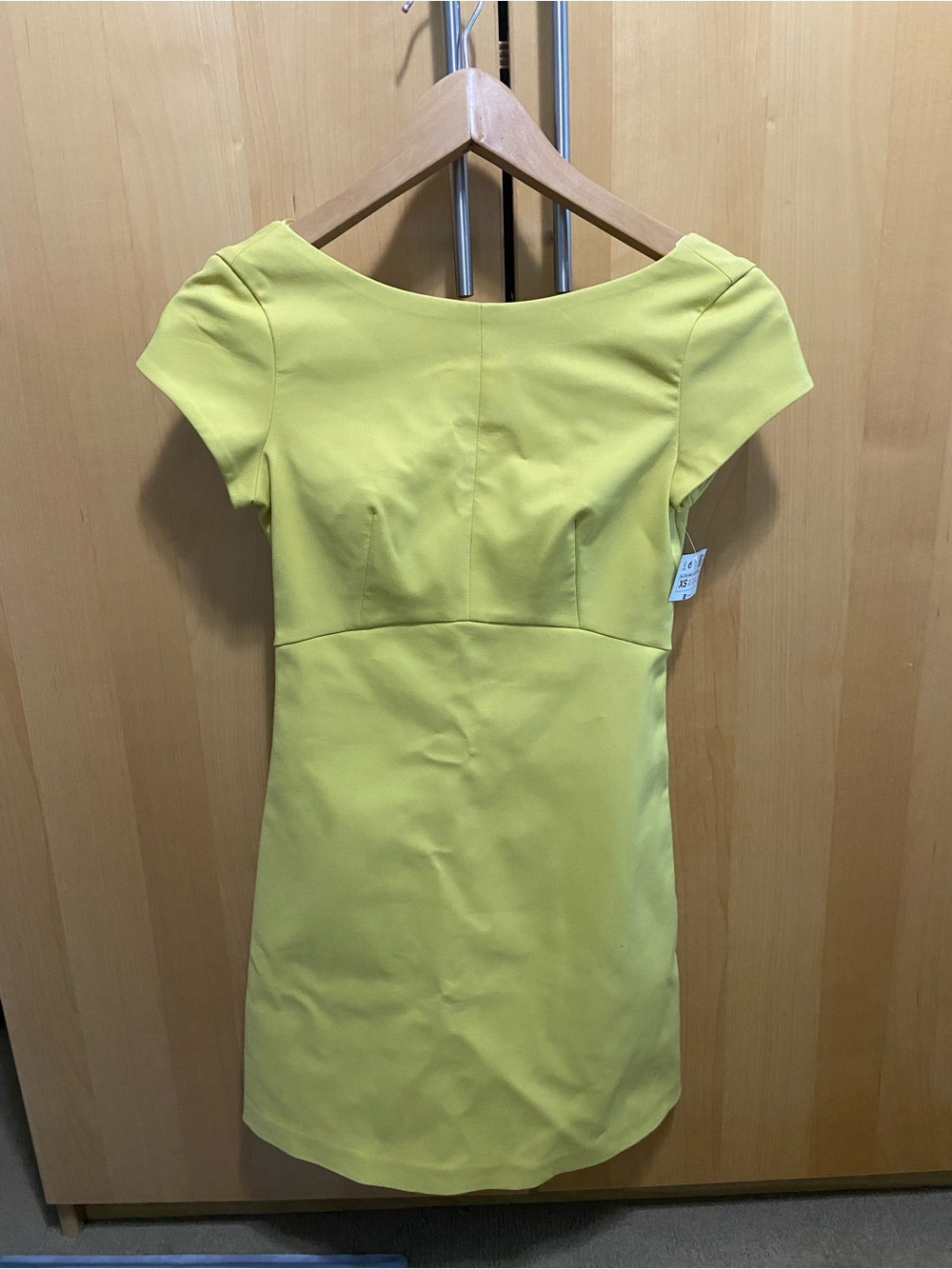 Zara bright yellow dress XS New